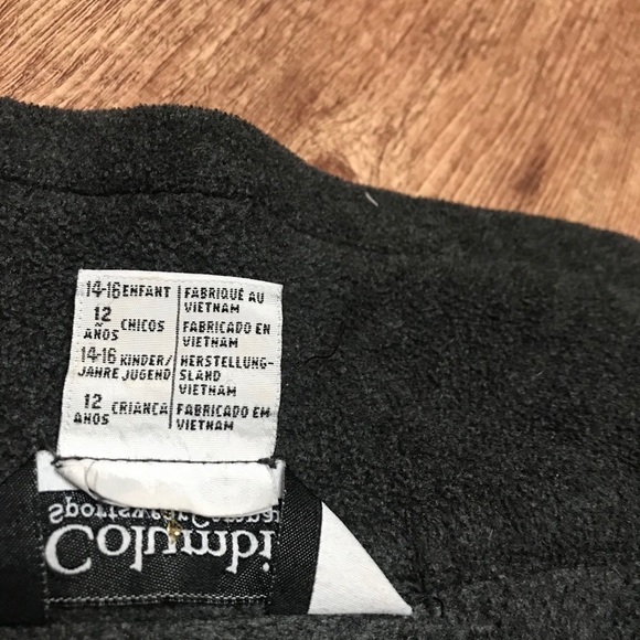 Columbia Gray and Black Color Block Fleece Zip Up - Picture 5 of 7